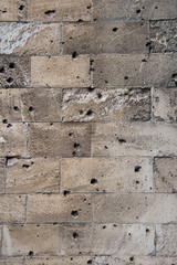 Hungary Buda Castle old stone wall