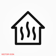 Sauna icon vector sign symbol for design