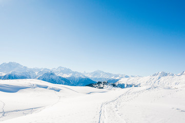 Riederalp, Matterhorn, Wallis, Alpen, Panoramaweg, Walliser Berge, Winter, Wintersport, Schweiz