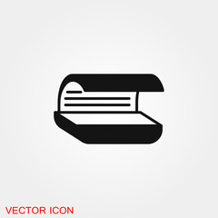 Solarium icon vector sign symbol for design