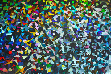 Blinking iridescent texture, closeup
