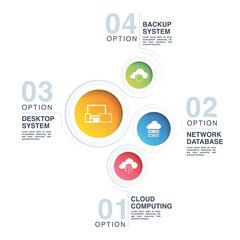 NETWORK TECHNOLOGY INFOGRAPHIC CONCEPT