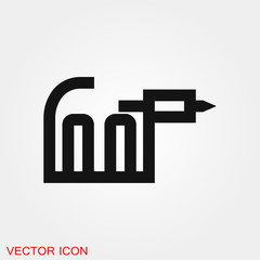 Tattoo Machine Icon vector sign symbol for design