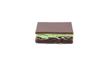 Mint and chocolate slice