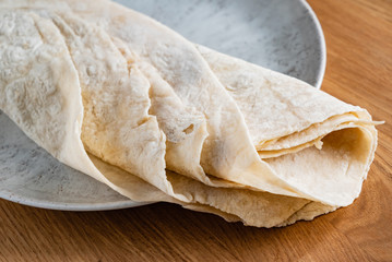 Lavash (soft, thin unleavened flatbread)