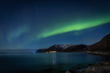 Fototapeta na wymiar faszinierendes Naturschauspiel Aurora Borealis