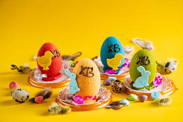 Easter pastry with decoration