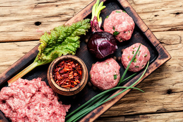 Raw minced meat