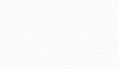 Vector illustration of isometric grid background. Simple rhombus graph paper template