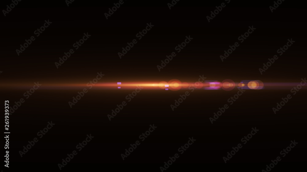Canvas Prints lens flare glow light effect on black background. easy to add overlay or screen filter over photos