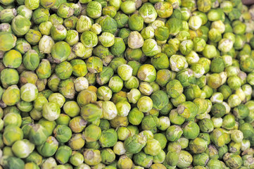 Frozen vegetables in a supermarket