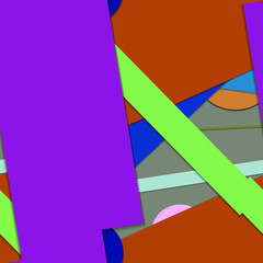 Obraz premium Flat material design - Creative vector trend seamless