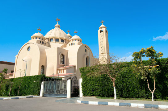 Coptic Orthodox Church in Sharm El Sheikh, Egypt.  All Saints Church