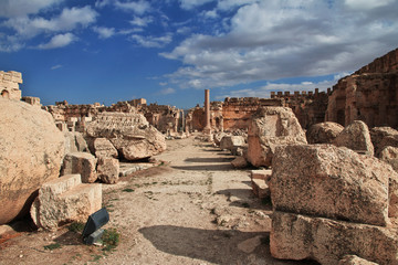 Obraz premium Baalbek, Lebanon, Roman Ruins