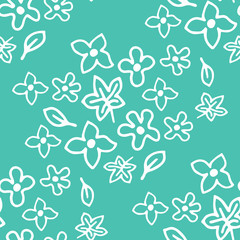 abstract floral seamless pattern with flowers