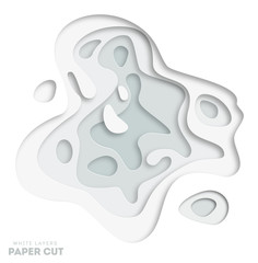 3D white abstract background with white paper cut shapes. Choose your color. Vector design layout for business presentations, flyers, posters.Illustration eps 10