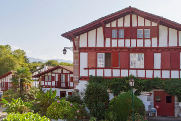 Espelette town in the basque region of the south of France