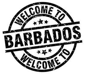 welcome to Barbados black stamp