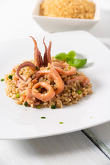 Risotto ai calamari