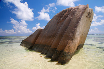 Insel La Digue, Anse Source d Argent, Seychellen, Afrika