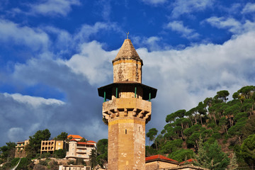 Fototapeta premium Deir al Qamar village, Lebanon