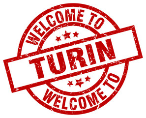 welcome to Turin red stamp