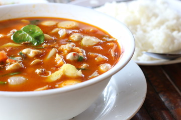 Tom Yum soup included in Thai