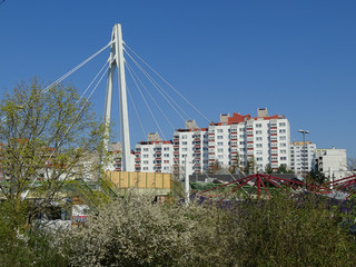 Fototapeta premium Der Stadtteil Heuchelhof in Würzburg