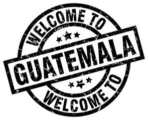 welcome to Guatemala black stamp