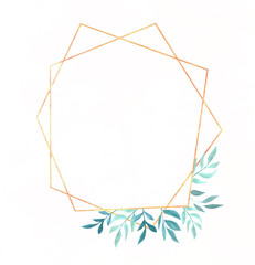 Botanic card with flowers, leaves. Spring ornament concept. Floral poster, invite. Layout decorative greeting card or invitation design background. Hand draw illustration