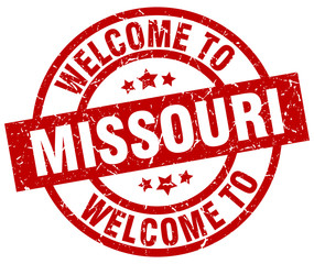 welcome to Missouri red stamp