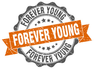 Obraz premium forever young stamp. sign. seal