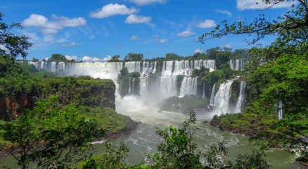 Iguazu waterfalls. One of the nature miracles in Argentina and Brasil