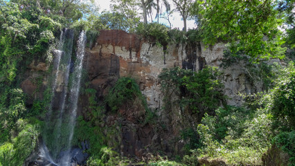 Iguazu waterfalls. One of the nature miracles in Argentina and Brasil