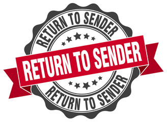 return to sender stamp. sign. seal