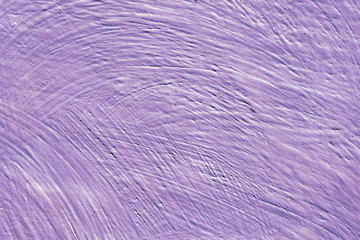 Abstract painted decorative background. Wall painted in lilac texture.