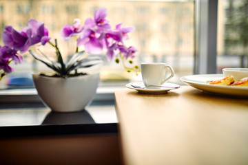 breakfast in the cafe