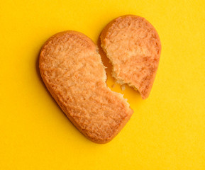 Broken shortbread cookie