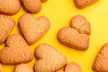 Pretty heart shaped cookies