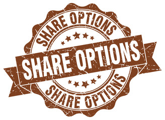 share options stamp. sign. seal