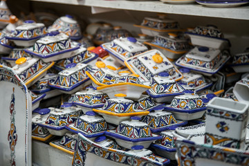 pottery at the Moroccan Bazaar