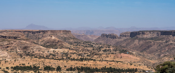 Landscape in Gheralta in Tigray, Northern Ethiopia.