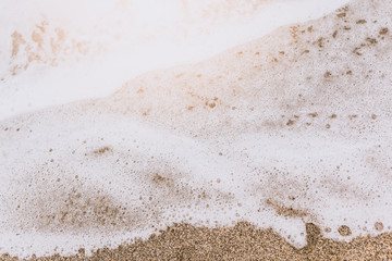 sea foam wave beach coast. Background.