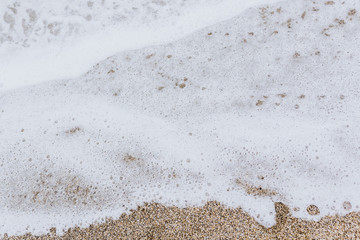 sea foam wave beach coast. Background.