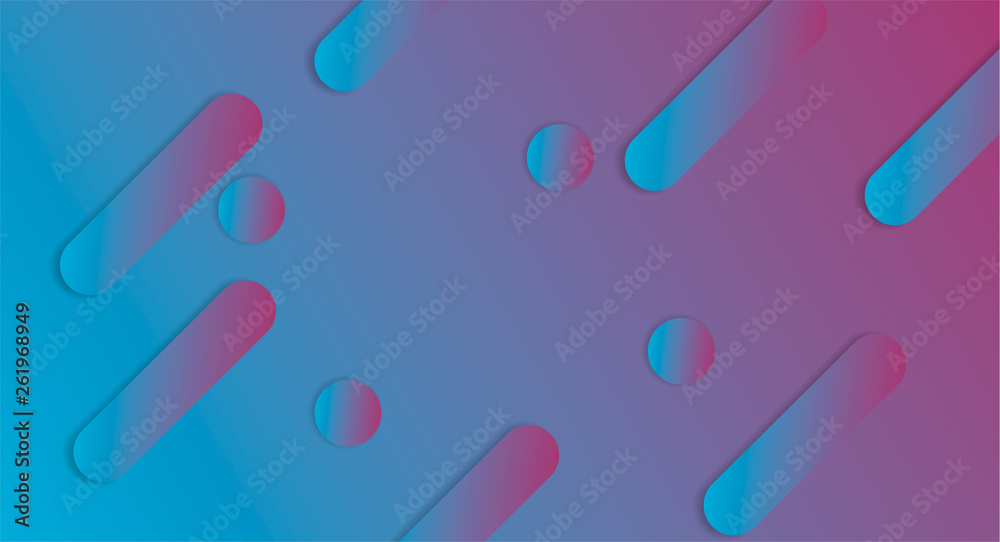 Poster fluid landing page background with geometric form. geometric background. dynamic shapes composition.