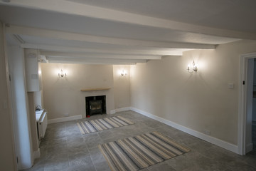 Living Room Tiled Floor Refurbishment Project Dorchester Rental Property