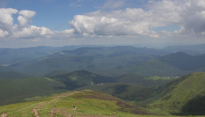 Trekking in the Carpathians through Petros to Hoverla along the Montenegrin ridge to Pop Ivan