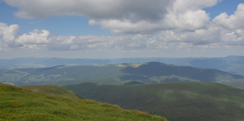 Trekking in the Carpathians through Petros to Hoverla along the Montenegrin ridge to Pop Ivan
