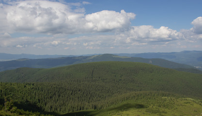 Trekking in the Carpathians through Petros to Hoverla along the Montenegrin ridge to Pop Ivan
