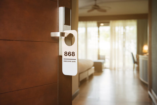 Hotel Executive Room With Door Number